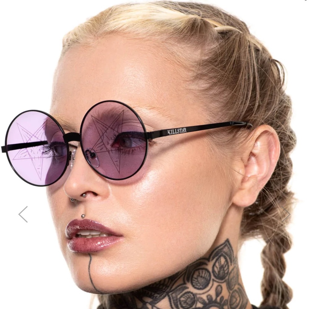 Noctural Daze Killstar purple sunglasses